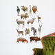African Animals Collection Wall Decal Sticker Set