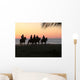 Cow Boys Sunset 3 Wall Decal