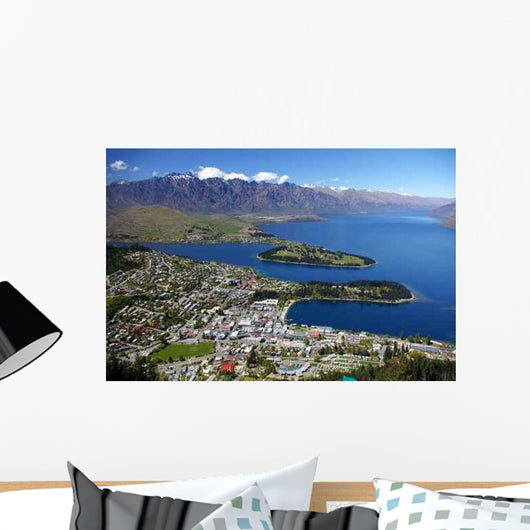 Queenstown from above Wall Decal