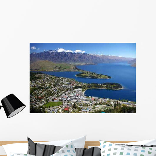Queenstown from above Wall Decal