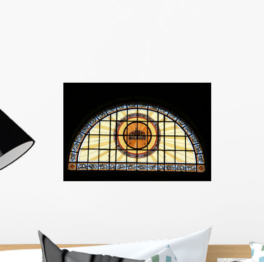 Stained Glass in Church Wall Mural