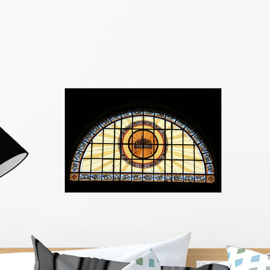 Stained Glass in Church Wall Mural