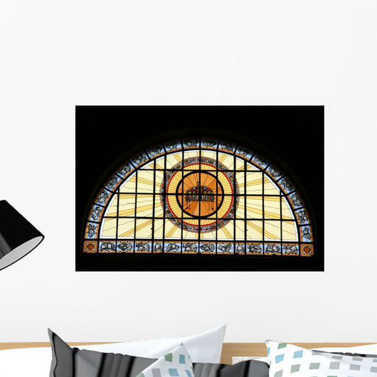 Stained Glass in Church Wall Mural