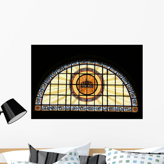 Stained Glass in Church Wall Mural