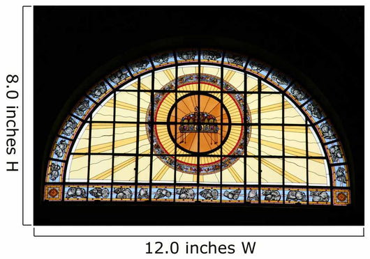 Stained Glass in Church Wall Mural
