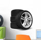 Car Wheels Set Wall Decal