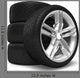 Car Wheels Set Wall Decal
