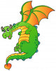 Flying Fairy Tale Dragon Wall Decal