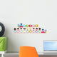 Kids and Train Wall Decal Sticker Set
