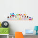 Kids and Train Wall Decal Sticker Set