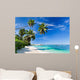 Seychelles beach coconut Wall Mural