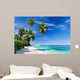 Seychelles beach coconut Wall Mural