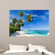 Seychelles beach coconut Wall Mural