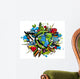 Graffiti Bio Earth Sustainable Development Wall Decal