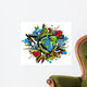 Graffiti Bio Earth Sustainable Development Wall Decal
