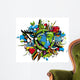 Graffiti Bio Earth Sustainable Development Wall Decal
