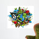 Graffiti Bio Earth Sustainable Development Wall Decal