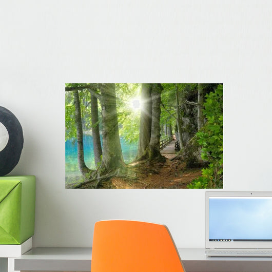 Sunshine Forest Lake Side Wall Decal