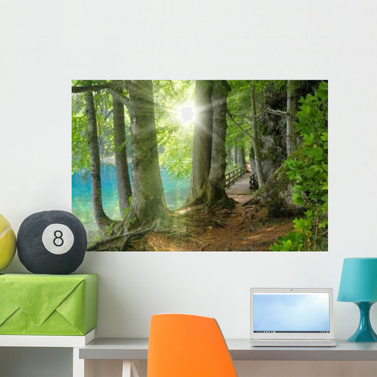 Sunshine Forest Lake Side Wall Decal