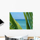 Palm and Sea Wall Decal