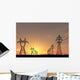 Electric Powerlines Wall Mural