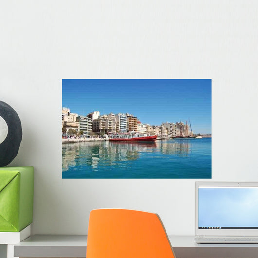 Sliema Skyline Auf Malta Wall Decal