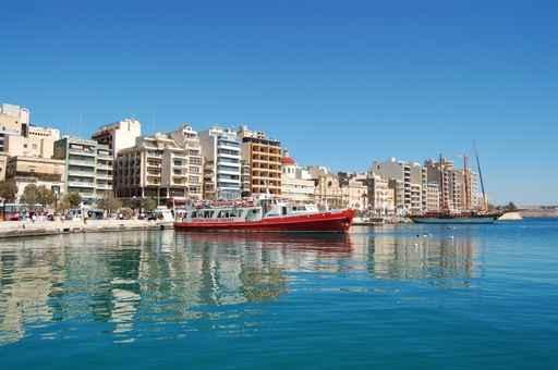 Sliema Skyline Auf Malta Wall Decal