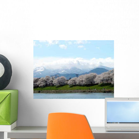 Japanese Spring Landscape Wall Decal