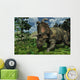 Prehistoric Albertaceratops Dinosaur Wall Mural