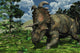 Prehistoric Albertaceratops Dinosaur Wall Mural
