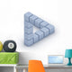 The Penrose triangle optical illusion Wall Decal