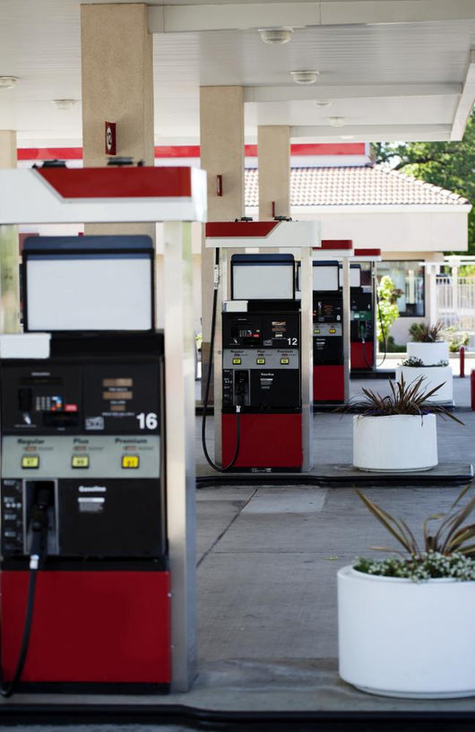 Four Gas Pump Islands