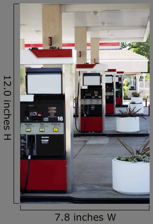 Four Gas Pump Islands