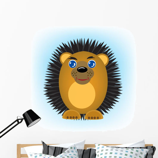 Nice Fairy-tale Hedgehog Wall Mural
