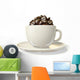 Coffeecup Coffeebeans Wall Decal