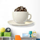 Coffeecup Coffeebeans Wall Decal
