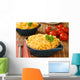 Macaroni and cheese dinner Wall Mural
