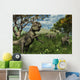 Three Archaeoceratops Dinosaurs Exploring Wall Mural