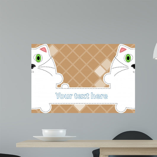 Cartoon Cat Wall Mural