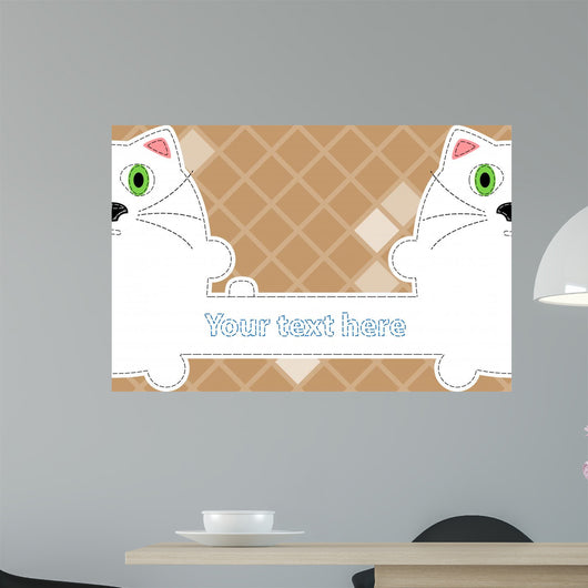 Cartoon Cat Wall Mural