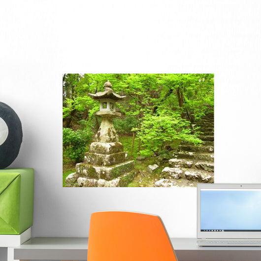 Lantern Temple Garden Wall Decal
