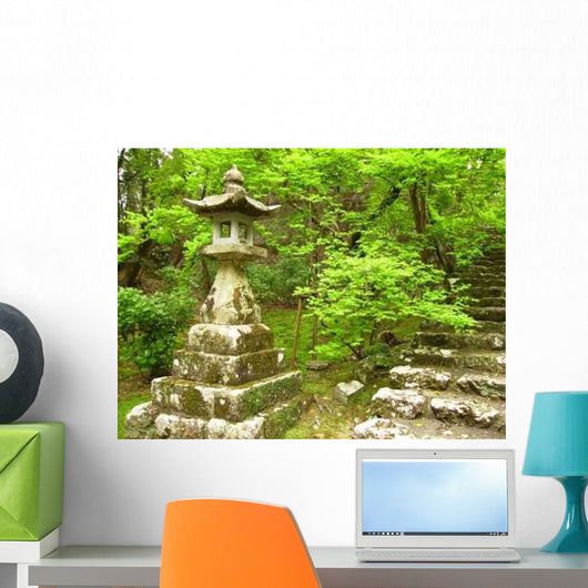 Lantern Temple Garden Wall Decal