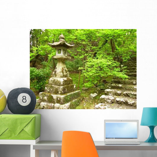 Lantern Temple Garden Wall Decal