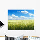 Barley Field over Blue Wall Decal