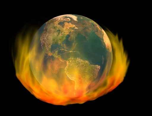 Burning Earth Wall Decal