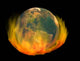 Burning Earth Wall Decal