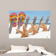 starfish by flip flops Wall Mural