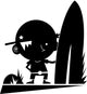 surf pictogram Wall Decal