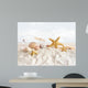 Starfish and seashells  at the beach Wall Mural