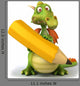 Dragon and Pencil Wall Decal